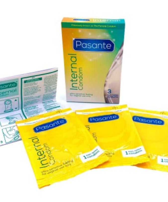 PASANTE - INTERN CONDOOM NIET-LATEX 3 STUKS