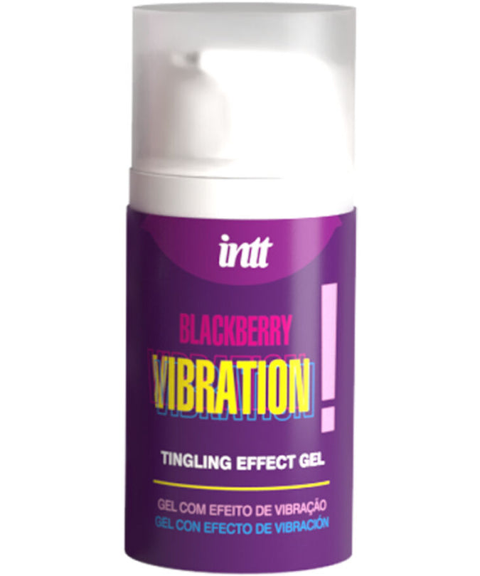 Intt Releases – Vloeibaar Vibrerend Gel Zwarte Bes Smaak 15 Ml