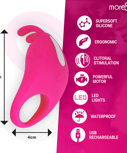 MORESSA - BRAD PREMIUM SILICONE RECHARGEABLE PINK
