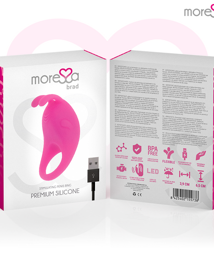 MORESSA - BRAD PREMIUM SILICONE RECHARGEABLE PINK