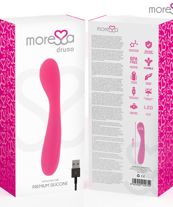 MORESSA - DRUSO PREMIUM SILICONEN OPLAADBAAR