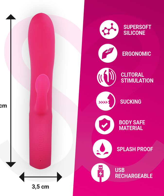 Moressa – Dustin Clitoral Suction and Powerful Vibration Core Silicone Rechargeable