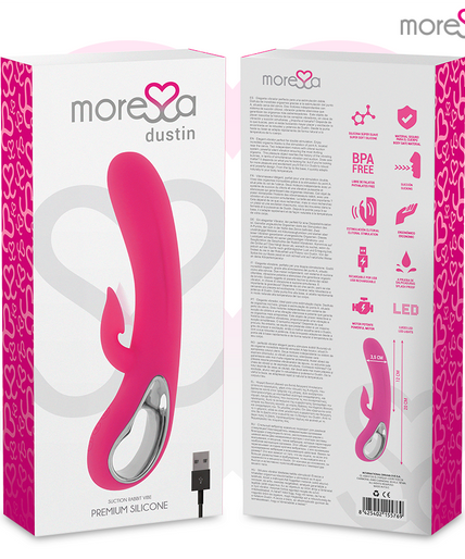 MORESSA - DUSTIN CLITORAL SUCTION AND POWERFUL VIBRATION PREMIUM SILICONE RECHARGEABLE