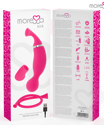 MORESSA - KIRK DUO SUCTION + MULTI-PERFORMANCE MASSAGER PREMIUM SILICONE RECHARGEABLE