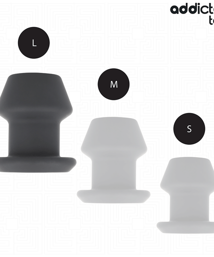 ADDICTED TOYS - EXTREME HOLLOW ANAL PLUG SILICONE SIZE L 10.4 CM