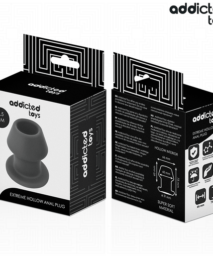 ADDICTED TOYS - EXTREME HOLLOW ANAL PLUG SILICONE SIZE S 7.5 CM
