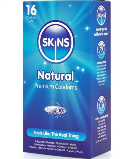 SKINS - NATURAL PREMIUM CONDOMS PACK 16
