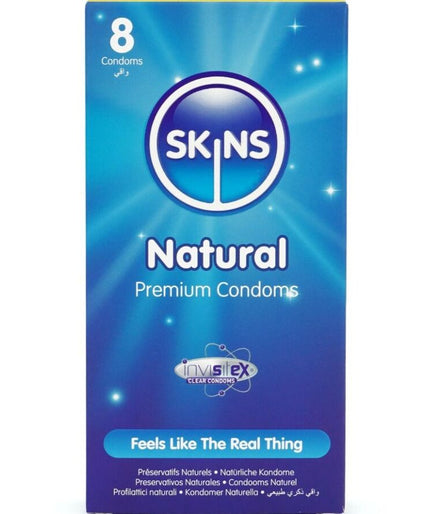 SKINS - NATURAL PREMIUM CONDOMS PACK 8
