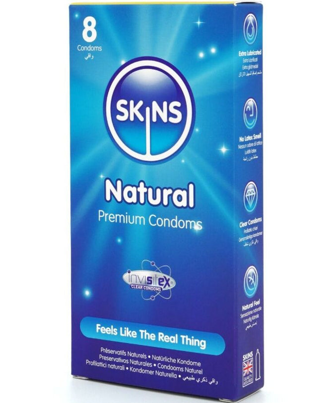 SKINS - NATURAL PREMIUM CONDOMS PACK 8