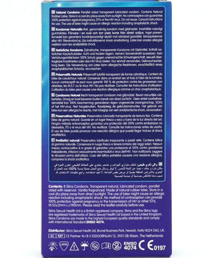 SKINS - NATUURLIJKE PREMIUM CONDOMS PAK 8