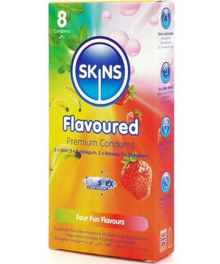 Skins – Multi Flavors Basic Condooms Pak 8