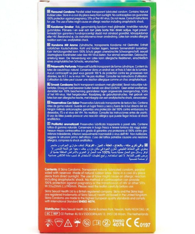 Skins – Multi Flavors Core Condoms Pack 8