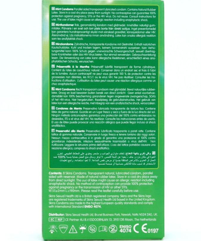 SKINS - MINT CONDOMS PREMIUM VERPAKKING 8