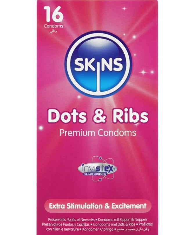 Skins – Dots & Ribs Core Condoms Pack 16