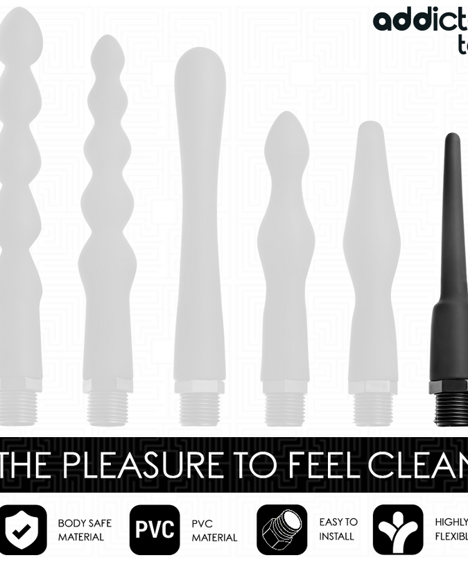 ADDICTED TOYS - ANAL CLEANER WITH UNIVERSAL ADAPTER MODEL 1
