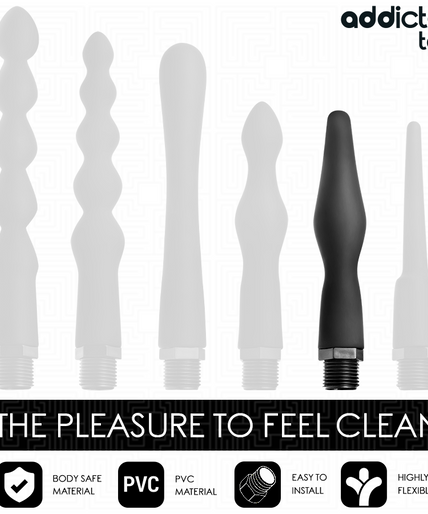 ADDICTED TOYS - ANAAL REINIGER MET UNIVERSELE ADAPTER MODEL 2