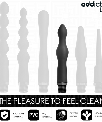 ADDICTED TOYS - ANAAL REINIGER MET UNIVERSELE ADAPTER MODEL 3