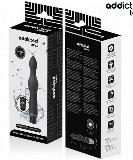 ADDICTED TOYS - ANAAL REINIGER MET UNIVERSELE ADAPTER MODEL 3