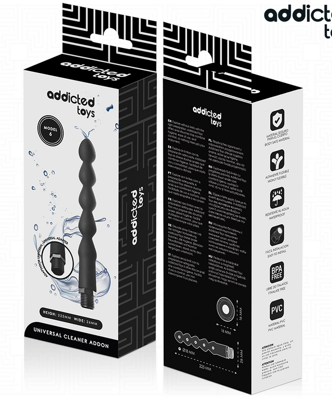 Addicted Toys – Anale Reiniger Met Universele Adapter Model 6