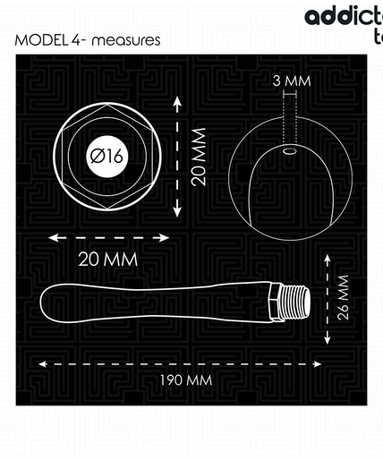 ADDICTED TOYS - ANAALE REINIGER MET UNIVERSELE ADAPTER MODEL 4