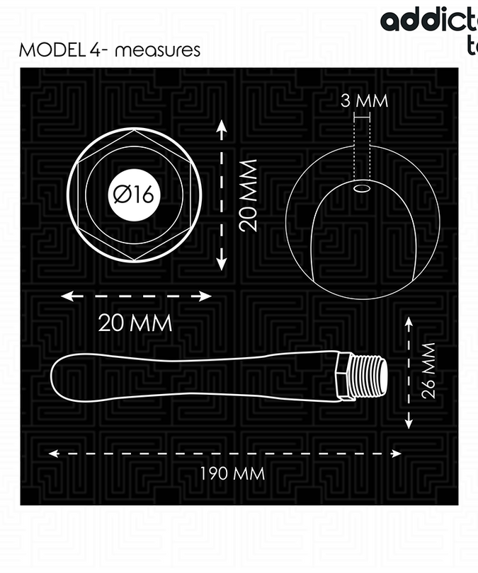 ADDICTED TOYS - ANAALE REINIGER MET UNIVERSELE ADAPTER MODEL 4