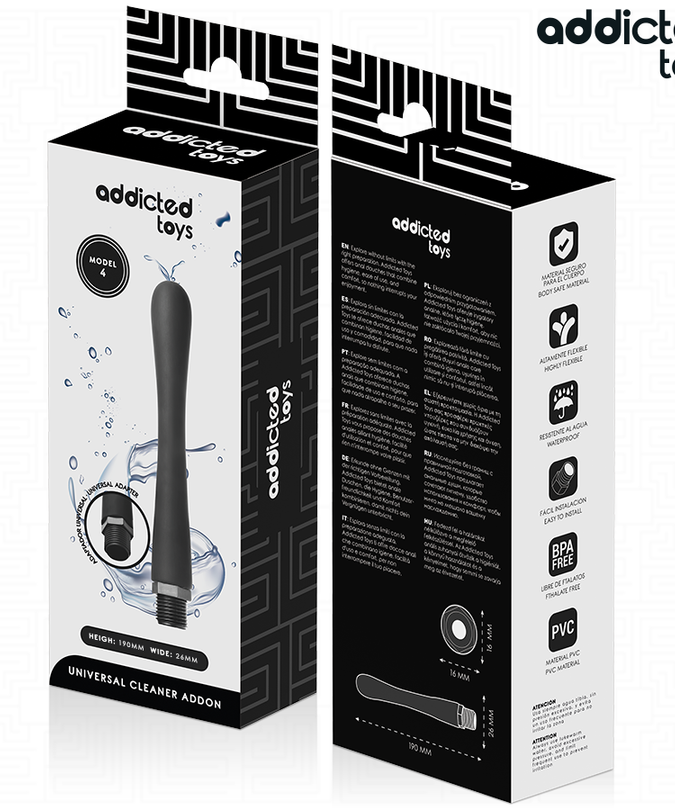 ADDICTED TOYS - ANAALE REINIGER MET UNIVERSELE ADAPTER MODEL 4