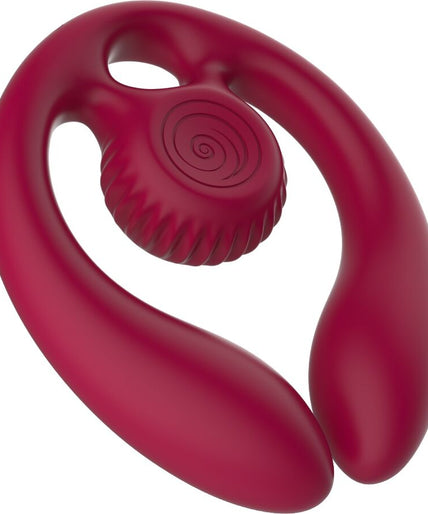 SNAIL VIBE - GIZI DUO COUPLES STIMULATOR REMOTE CONTROL BURGUNDY
