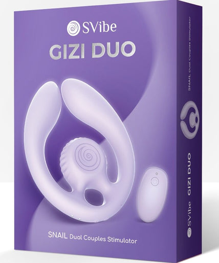 SNAIL VIBE - GIZI DUO COUPLES STIMULATOR REMOTE CONTROL LILAC