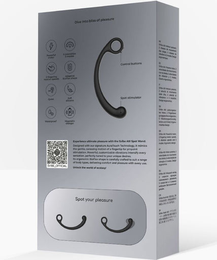 SNAIL VIBE - AXI VIBRATING MASSAGE WAND BLACK