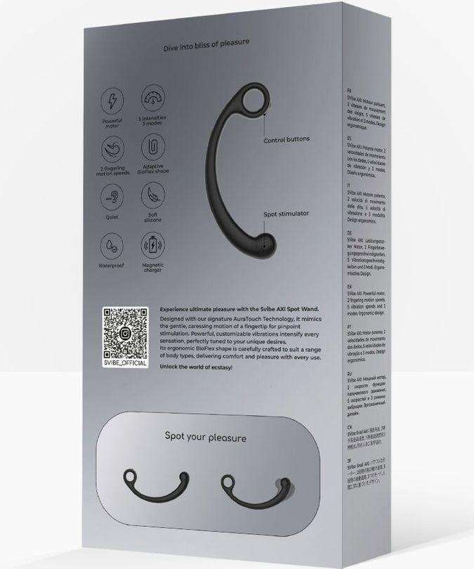 SNAIL VIBE - AXI TRILLENDE MASSAGESTAAF ZWART