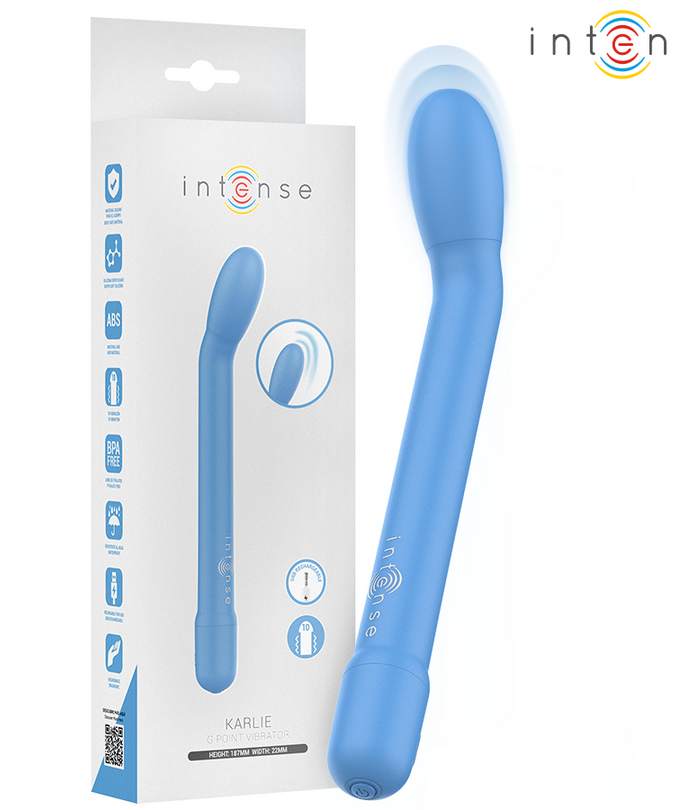 INTENSE - KARLIE OPLAADBARE G-SPOT STIMULATOR BLAUW