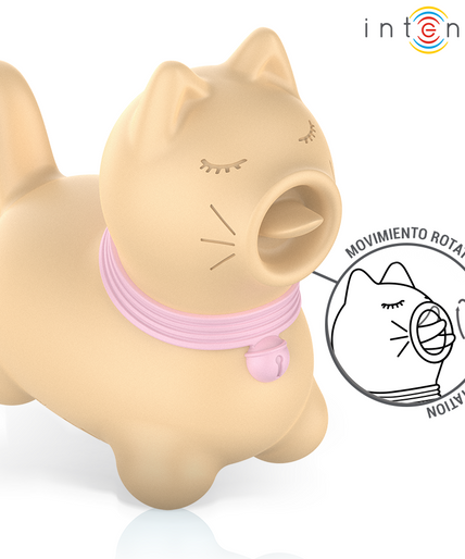 INTENSE - TOULOUSE STIMULATOR WITH 360º ROTATING TONGUE YELLOW