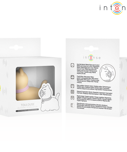 INTENSE - TOULOUSE STIMULATOR WITH 360º ROTATING TONGUE YELLOW