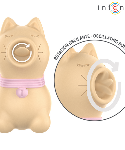 INTENSE - TOULOUSE STIMULATOR WITH 360º ROTATING TONGUE YELLOW