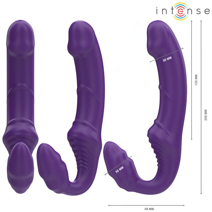 Intense – Jill Double Vibrator 20 Cm Purple Remote Control