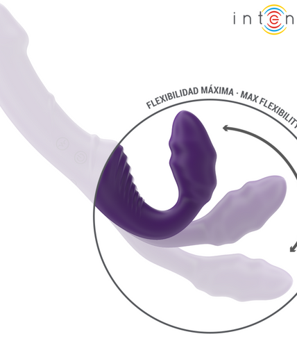 INTENSE - JILL DOUBLE VIBRATOR 20 CM PURPLE REMOTE CONTROL