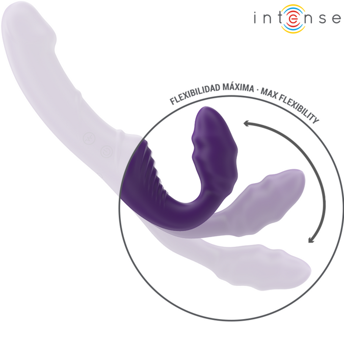 Intense – Jill Double Vibrator 20 Cm Purple Remote Control