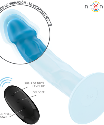 INTENSE - PHOEBE REALISTIC VIBRATOR 10 VIBRATIONS BLUE REMOTE CONTROL