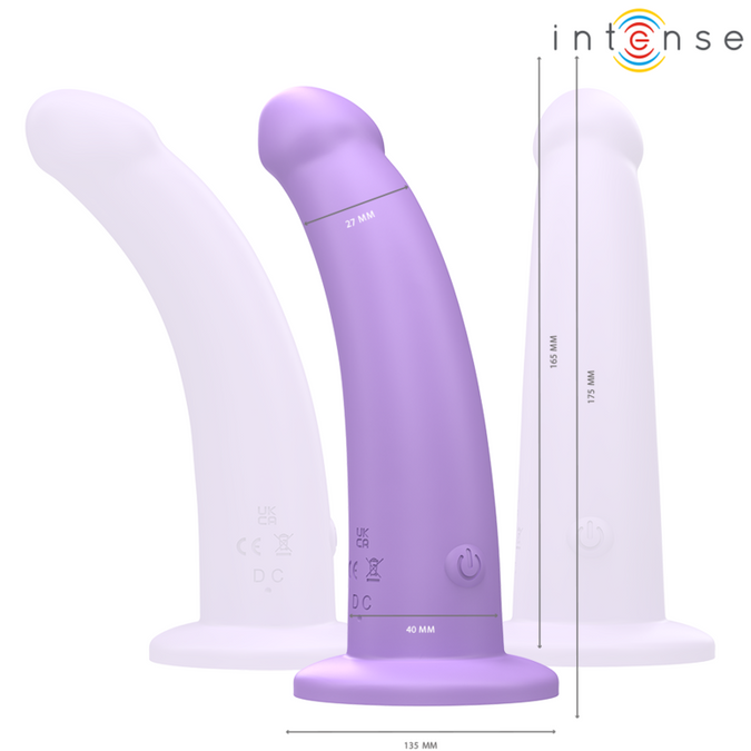 INTENSE - EDDIE VIBRATOR 17.5 CM 10 VIBRATIONS PURPLE REMOTE CONTROL