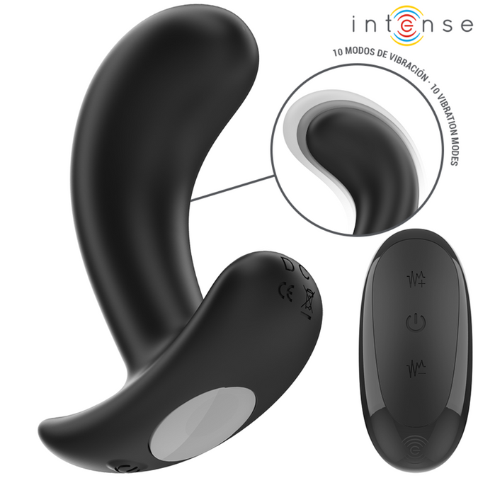 Intense – Chandler Anal Plug 10 Vibrations Black Remote Control