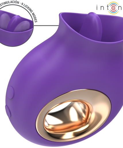INTENSE - TULI CLITORIS STIMULATOR 9 VIBRATIONS & 9 OSCILLATIONS PURPLE