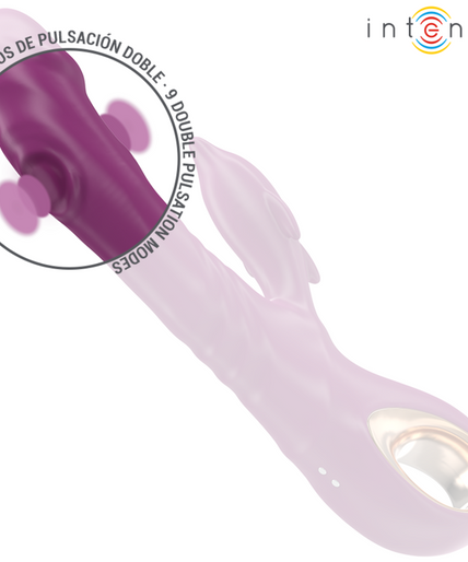 INTENSE - HALLE MULTIFUNCTION VIBRATOR WITH DOLPHIN STIMULATING TONGUE PURPLE
