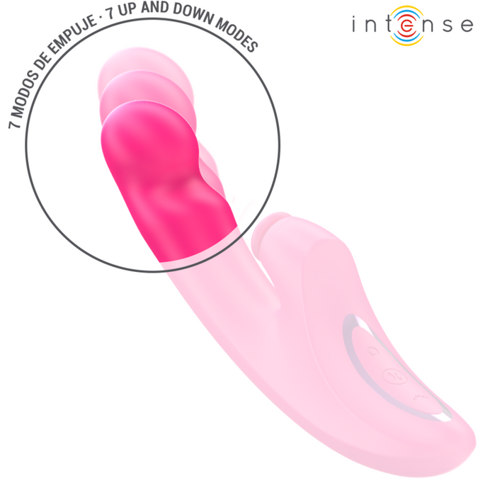 INTENSE - EMI VIBRATOR 13,5 CM MULTIFUNCTIONEEL 3-IN-1 10 TRILLINGEN ROZE