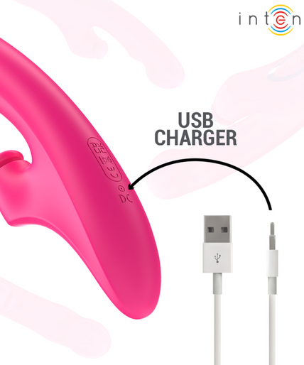 INTENSE - EMI VIBRATOR 13.5 CM MULTIFUNCTION 3 IN 1 10 VIBRATIONS PINK