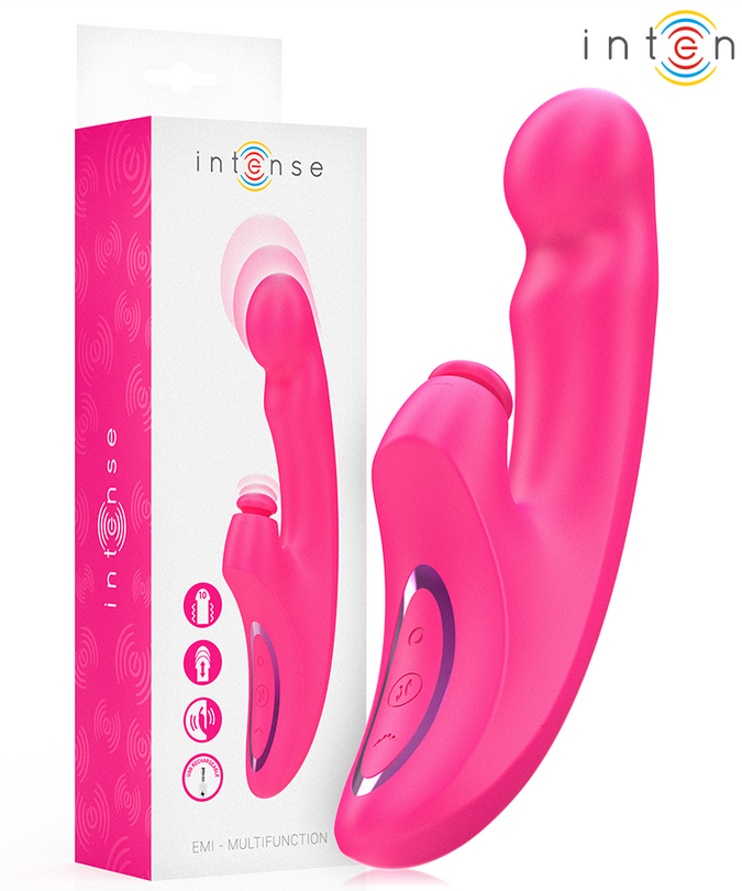 INTENSE - EMI VIBRATOR 13,5 CM MULTIFUNCTIONEEL 3-IN-1 10 TRILLINGEN ROZE