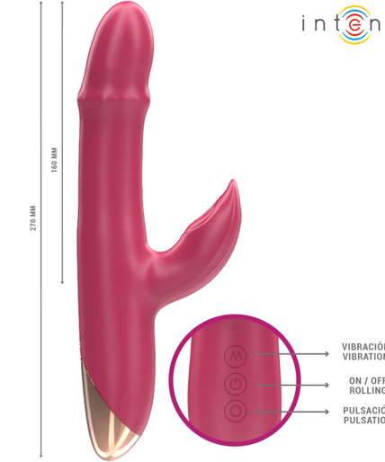 INTENSE - CHLOE MULTIFUNCTION VIBRATOR 3 IN 1 RED
