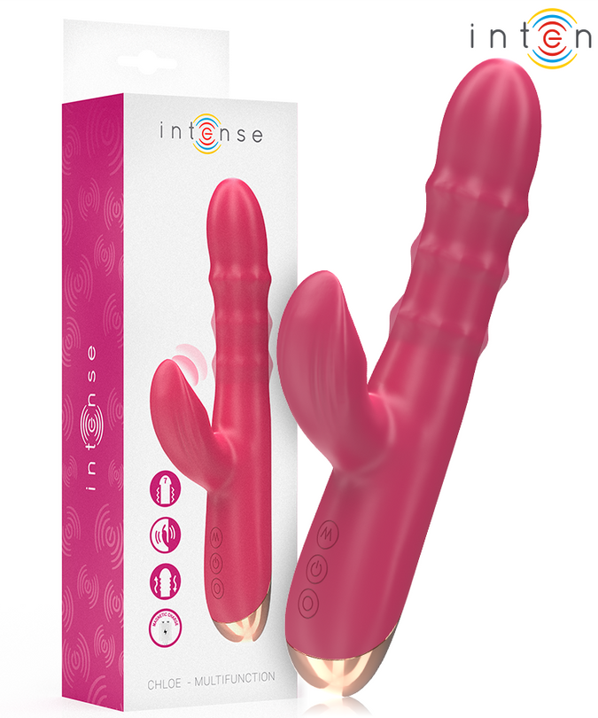 Intense – Chloe Multifunction Vibrator 3 In 1 Red