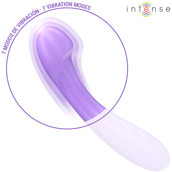 Intense – Becky Vibrator 19 Cm Heatable 7 Vibrations Purple