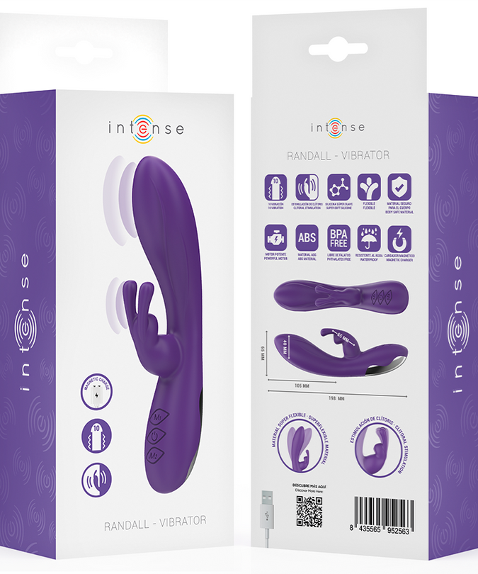 INTENSE - RANDALL RABBIT VIBRATOR 10 VIBRATIONS PURPLE
