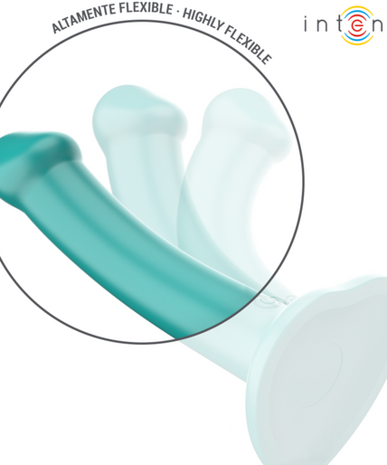 INTENSE - KATIE VIBRATOR WITH SUCTION CUP 10 VIBRATIONS BLUE REMOTE CONTROL